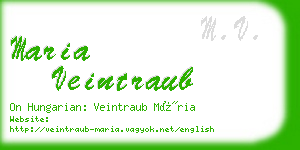 maria veintraub business card